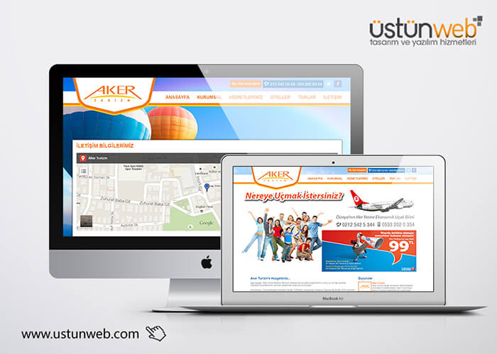 Aker Turizm Web Tasarımı