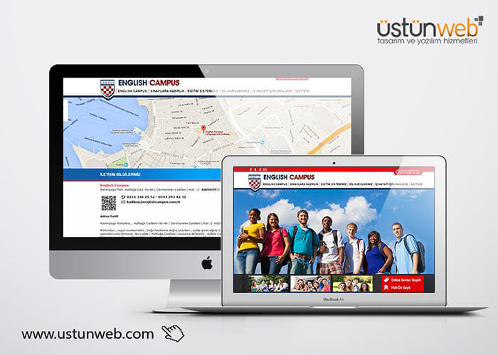 English Campus Web Tasarımı