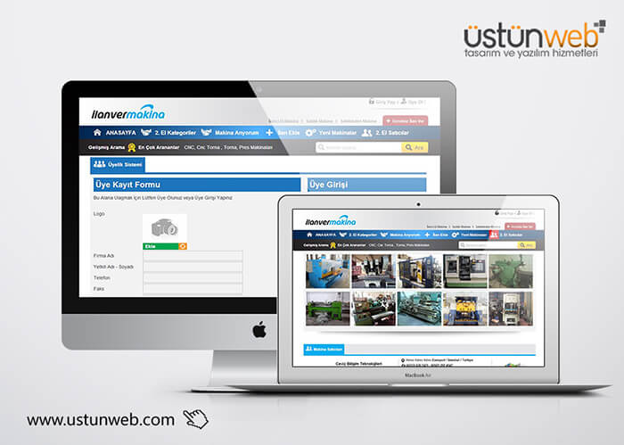 İlanver Makina Web Tasarımı