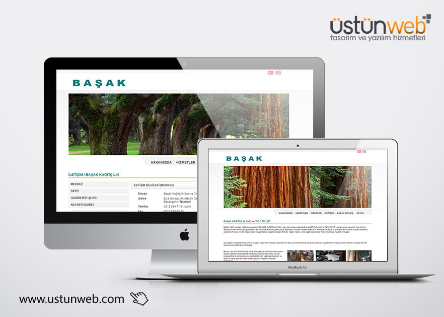 Başak Paper Web Tasarımı